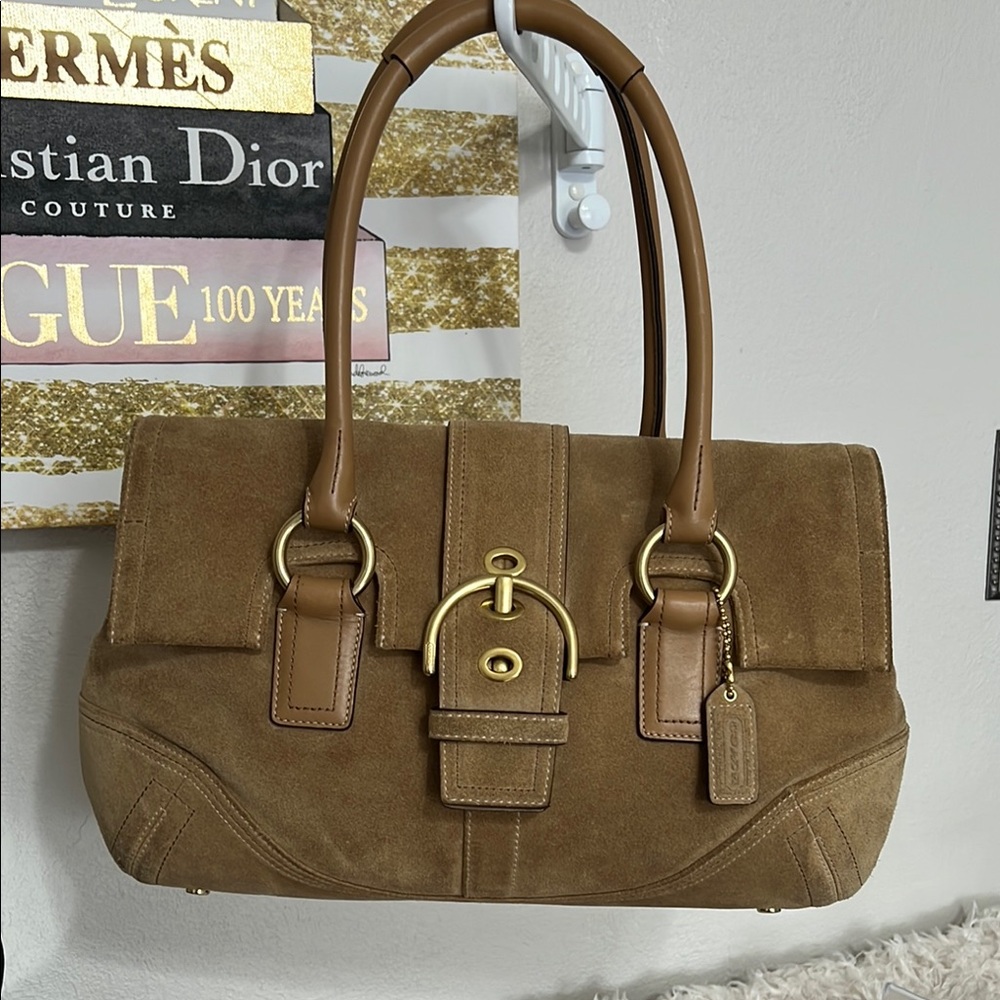 Coach SoHo Suede Flap Satchel
